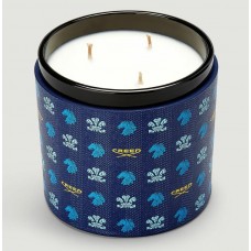 VANISIA BLUE LEATHER CANDLE 1475g